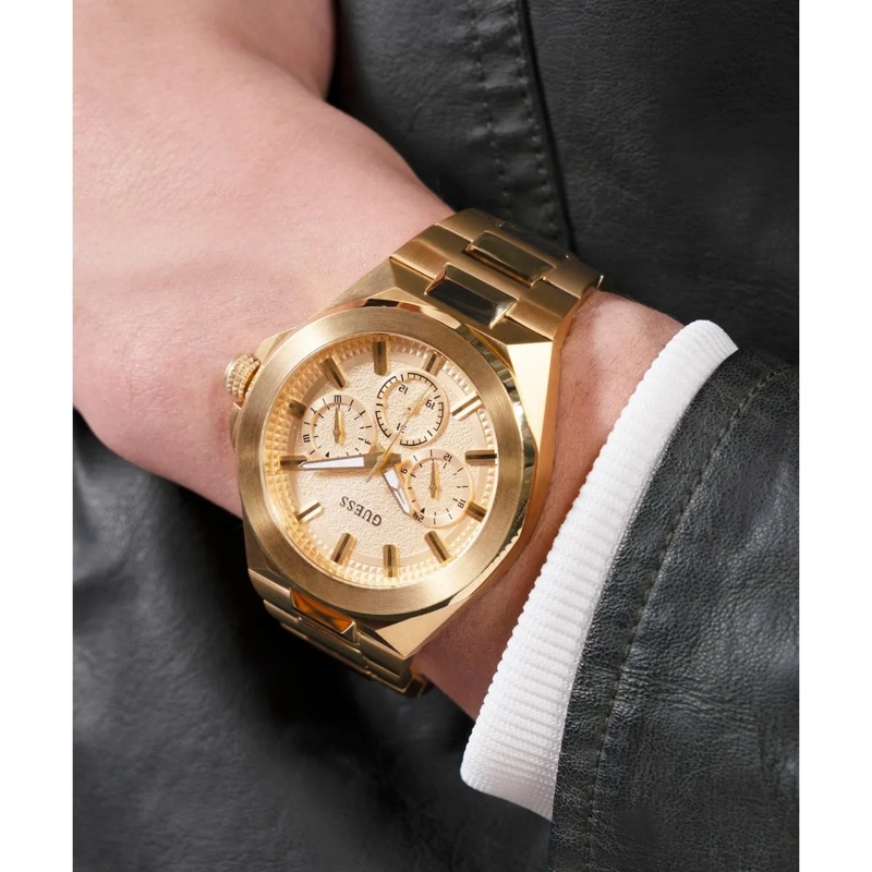 Guess Quarzuhr Quarz-Analoguhr Dashboard gold(Image 5)