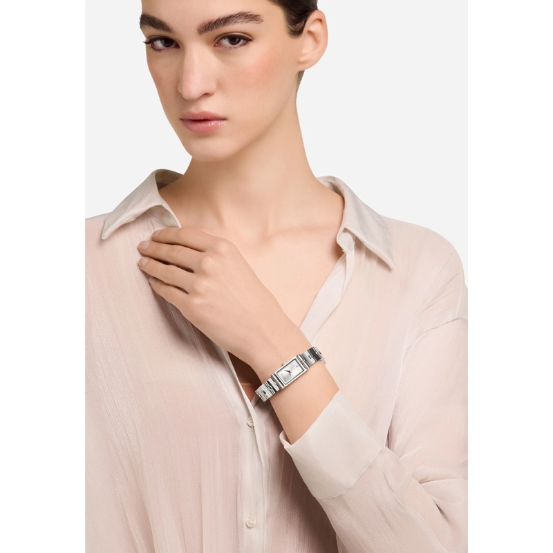 Furla Quarzuhr Quarz-Analoguhr Furla Baguette New silber(Image 5)