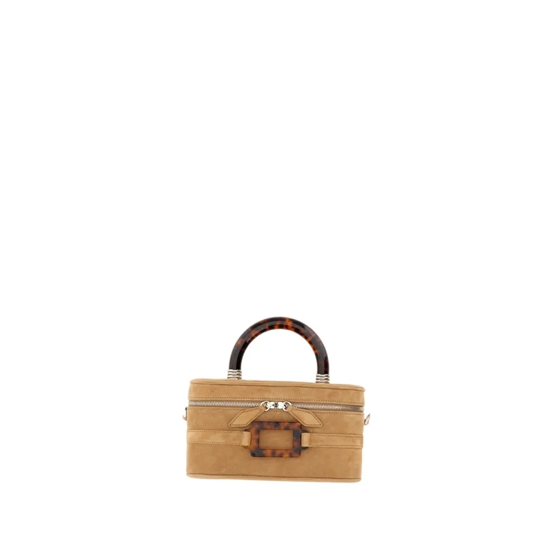 Roger Vivier Crossbodytas Brown Structured Handbag With Subtle Hardware Deta Brown