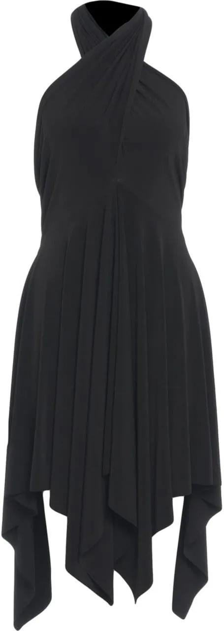 Thumbnail - Norma Kamali - Halter neck mini dress 'Convertible' - Größe L - schwarz