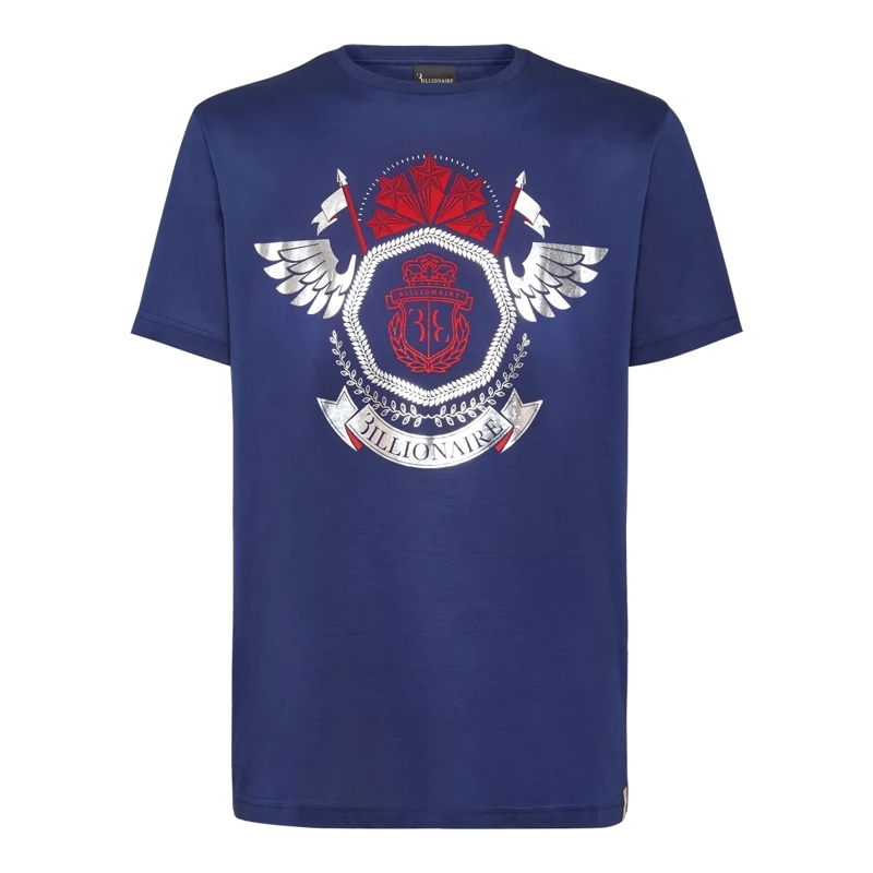 BILLIONAIRE T-Shirt T-Shirt Crest dunkel-blau