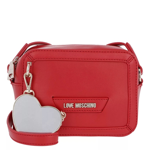 Love Moschino Crossbody Bag Heart Metall Rosso Sac à bandoulière