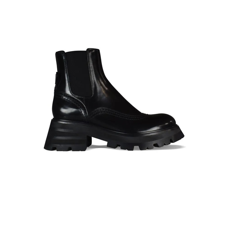 Alexander McQueen Stiefel Wander Boots Black
