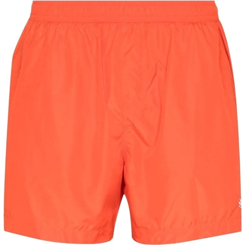 Zegna  Embroidered Logo Swim Shorts orange