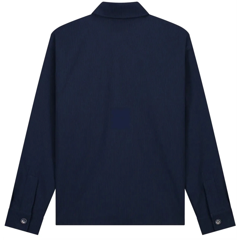 ØLÅF Weste olaf Bonded Pocket Overshirt Ls Overshirts Donkerb blau(Image 2)
