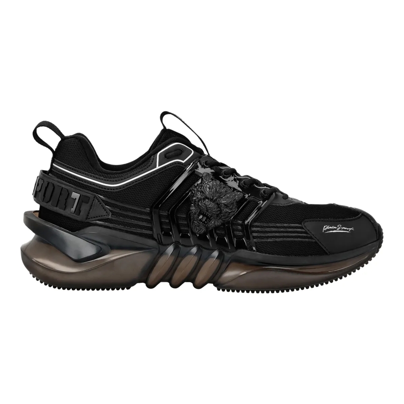 Plein Sport Low-Top-Sneaker Runner Sneaker Tiger schwarz
