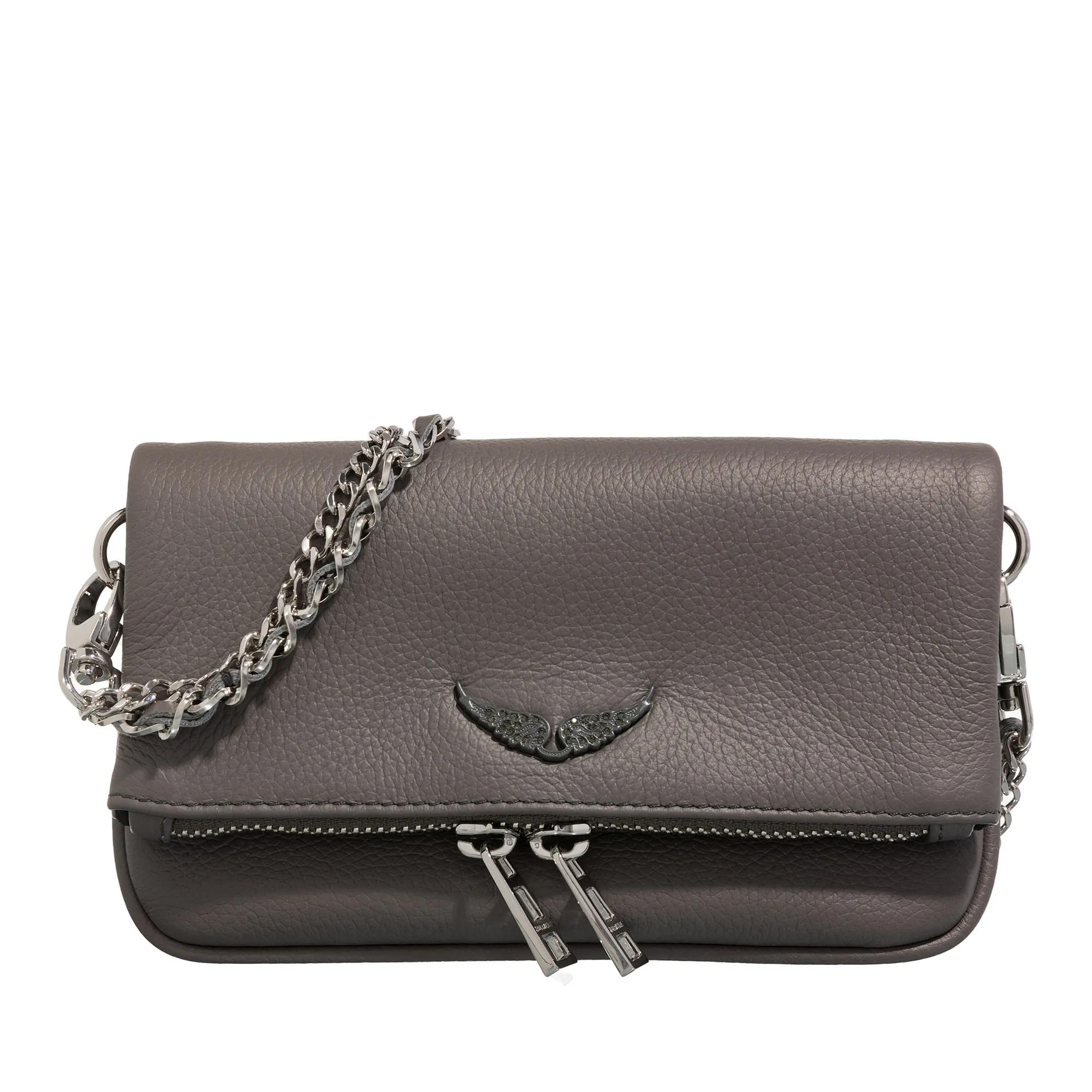 Zadig & Voltaire Crossbody Bags - Rock Nano Grained Leather - Gr. unisize - in Grau - für Damen