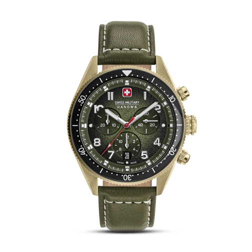 Swiss Military Hanowa Automatikuhr Quarzuhr Greyhound Chrono grün