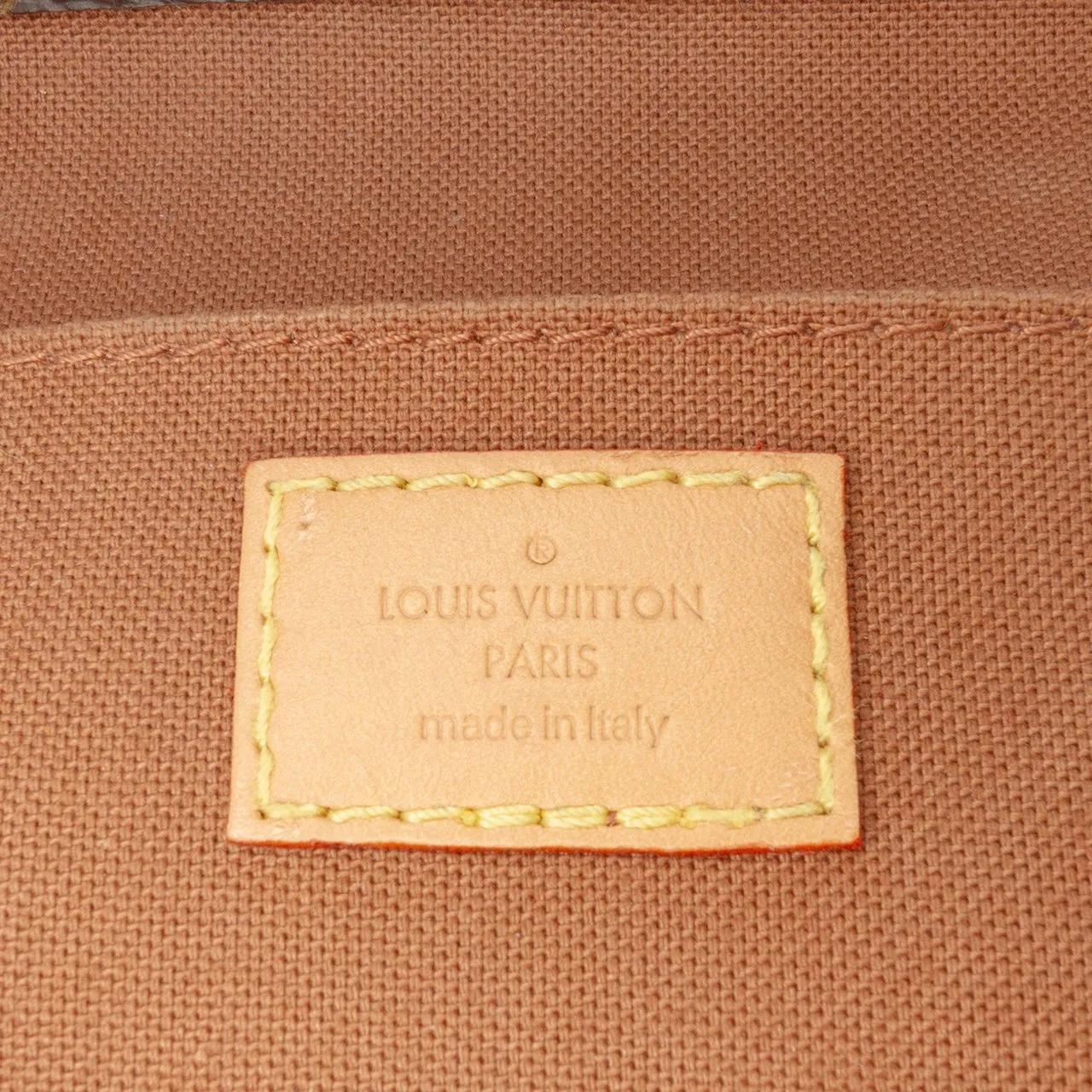 Thumbnail - Louis Vuitton Hobo Bags - Monogram Petit Sac Plat - Gr. unisize - in Braun - für Damen