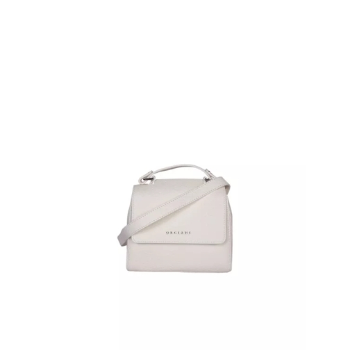 Orciani Leather Hanlde Bag White Satchel