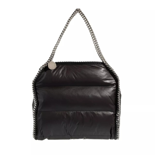 Stella McCartney Falabella Small Quilted Tote Bag Black Rymlig shoppingväska