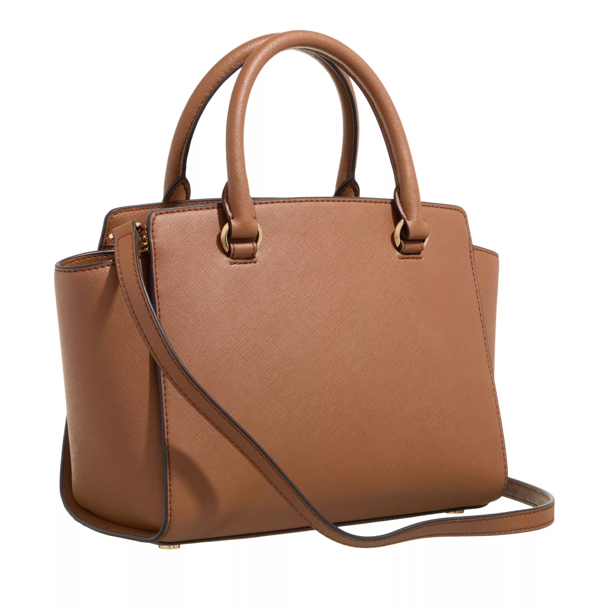 Michael Kors Stijlvolle Selma Handtas voor dagelijks gebruik Brown Dames