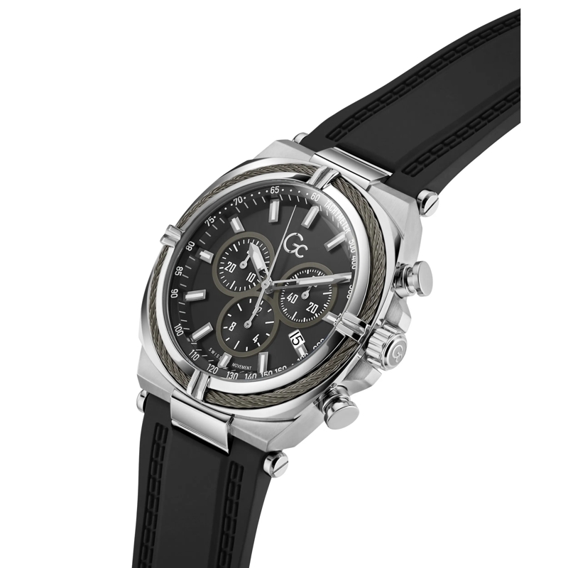 GC Quarzuhr Quarz-Chronographenuhr Gc Ironclass schwarz(Image 3)