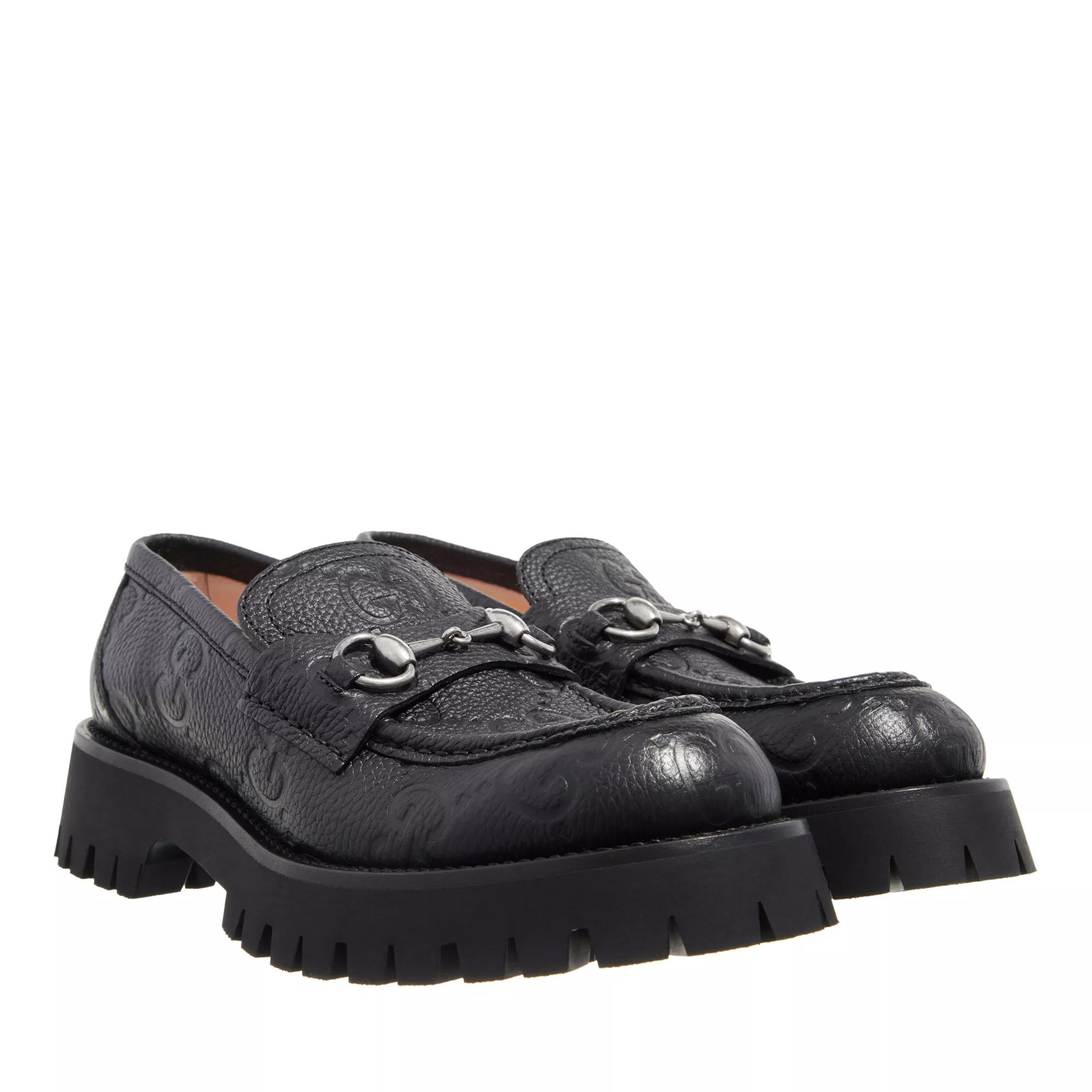 Gucci Loafers & Ballerinas - GG Lug Loafers - Gr. 41 (EU) - in Schwarz - für Damen