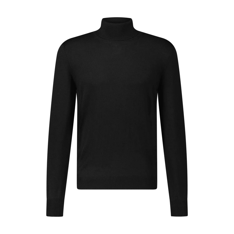 Gran Sasso Pull à col roulé Rollkragenpullover aus Wolle grau(Image 5)