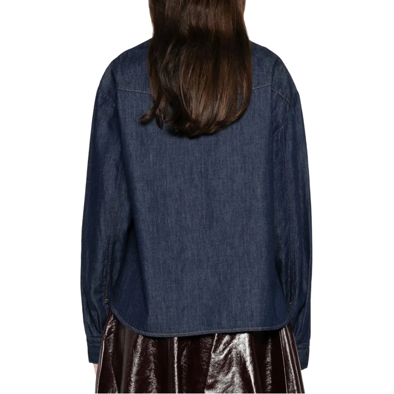 Khaite Bluse Shirts Blue blau