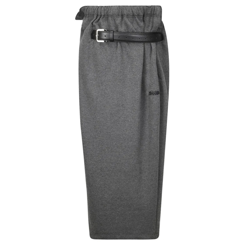 Magliano Jupes midi Elastic Waist Midi Skirt Grey