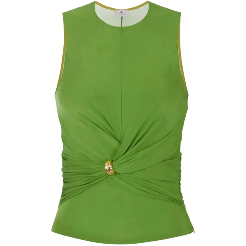Elisabetta Franchi T-Shirt Top Aloe grün