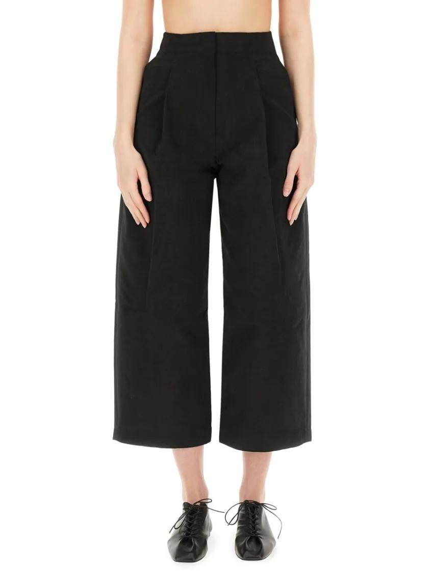 Thumbnail - Studio Nicholson - "Dordoni" Wide Pants - Größe 8 - schwarz