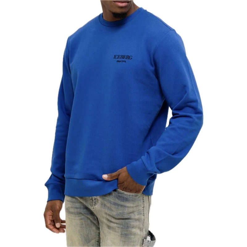 Iceberg  Sweater Small Branding Cobalt Blue blau