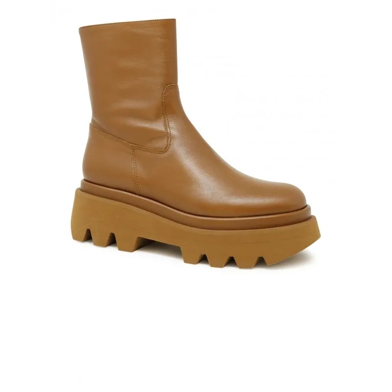 Paloma Barceló Bottes Brown Leather Osian Iris Boots Brown