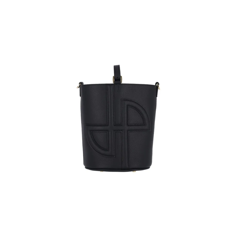 Patou Sac reporter "Jp" Small Bucket Bag – Black Black