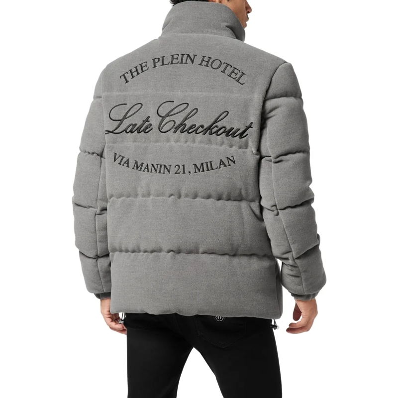 Philipp Plein Lederjacke Jacke grau(Image 2)
