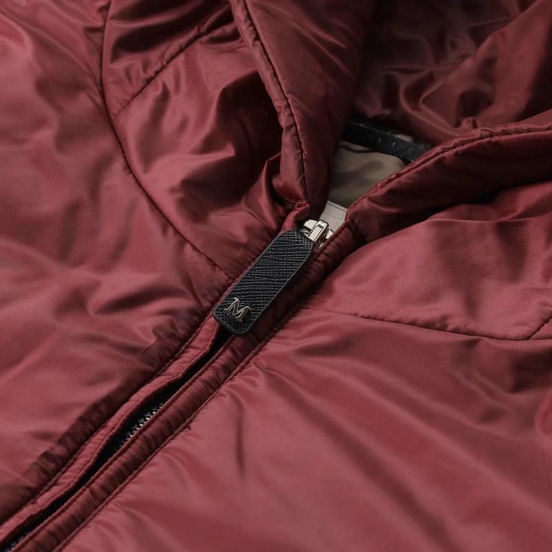 Max Mara Übergangsjacke Jacke MTC Fiore mit Kamelwolle rot(Image 3)