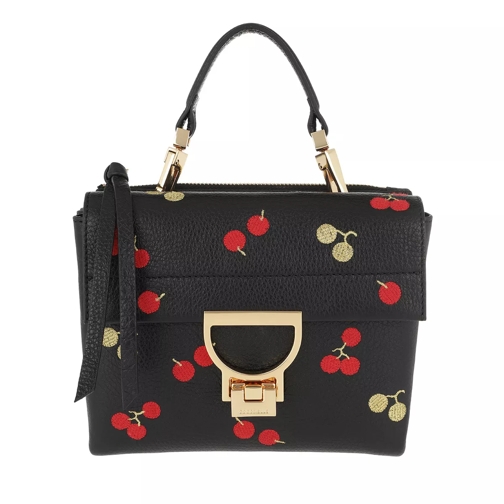 Coccinelle Arlettis Embroidery Handbag Noir Crossbody Bag