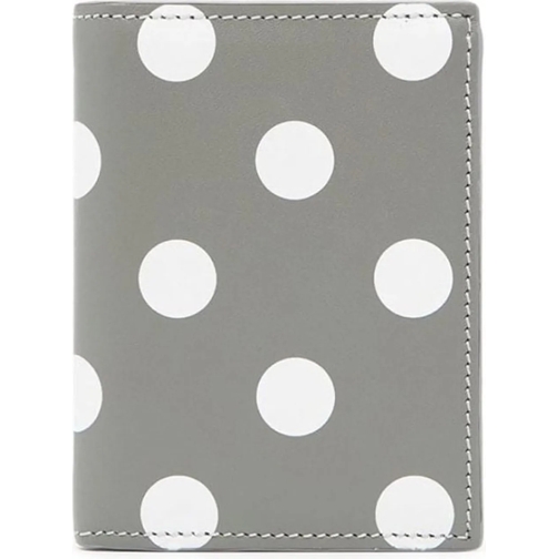 Comme des Garcons Geldbörse Polka Dot Series Wallet grau