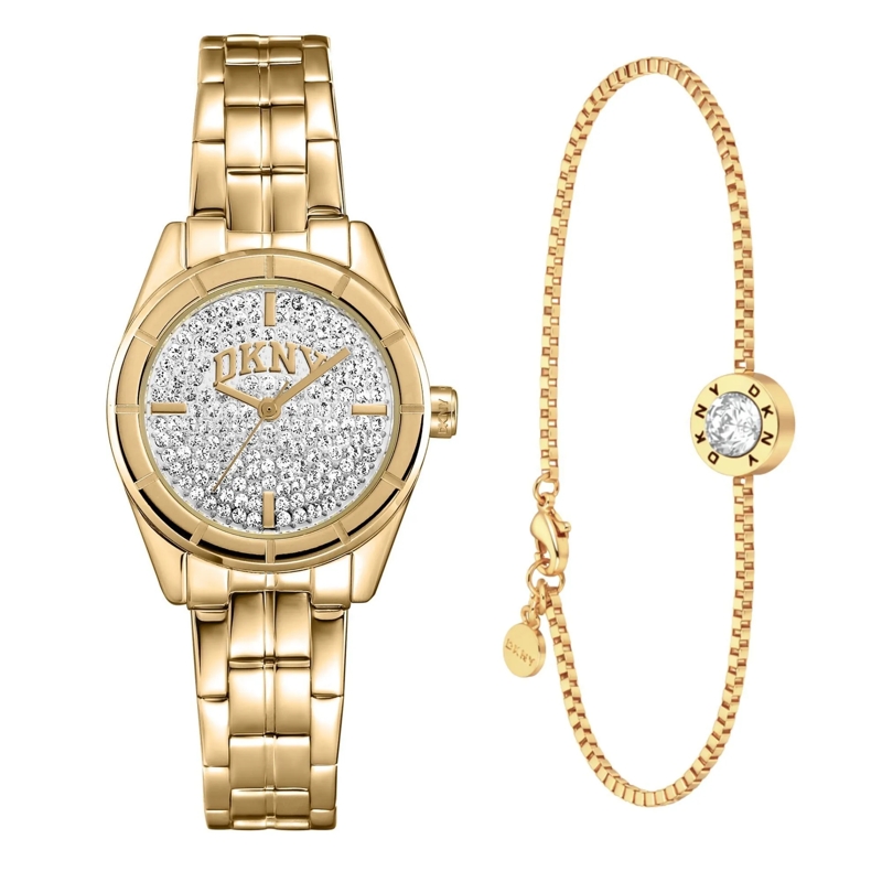 DKNY Quarzuhr Quarzuhr Evening Watch gold