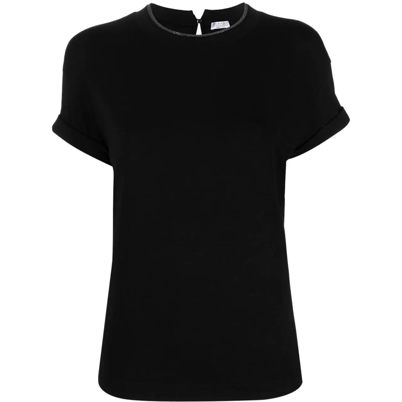 Brunello Cucinelli T-Shirt T-Shirts And Polos Black schwarz