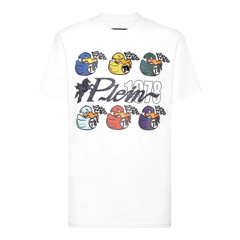 Philipp Plein T-Shirt T-Shirt Duck weiss