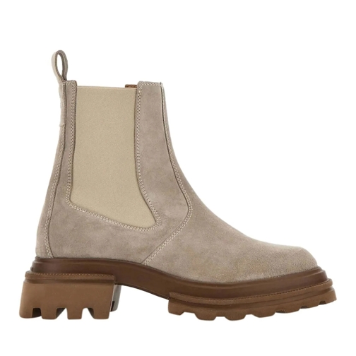 Hogan Laars Chelsea Ankle Boots beige