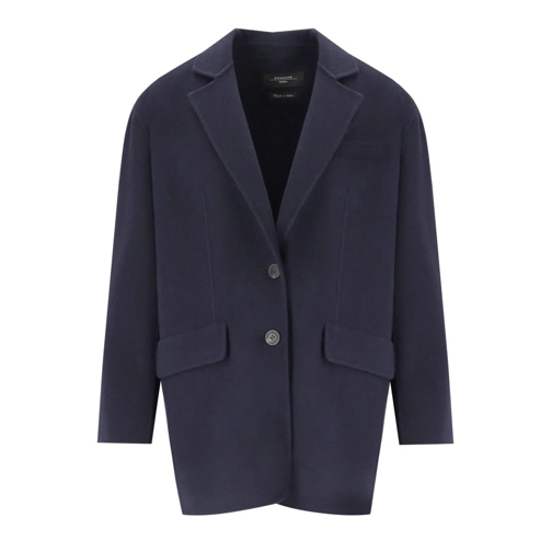 WEEKEND Max Mara Daunenjacken MAX MARA WEEKEND RELAIS BLAUE EINREIHIGE JACKE blau