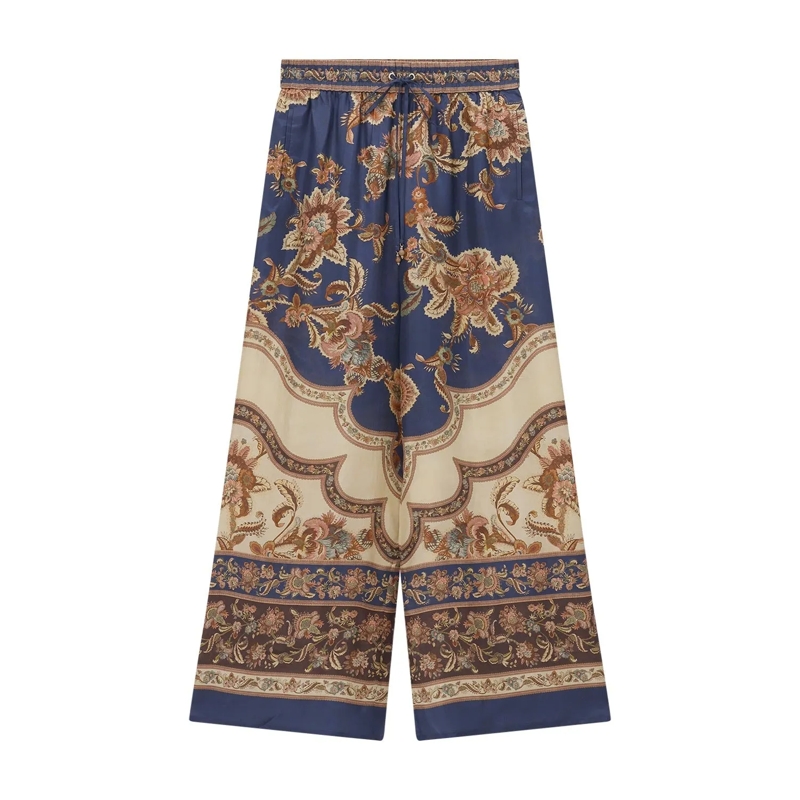 Zimmermann Freizeithose Weite Hose Aster blau