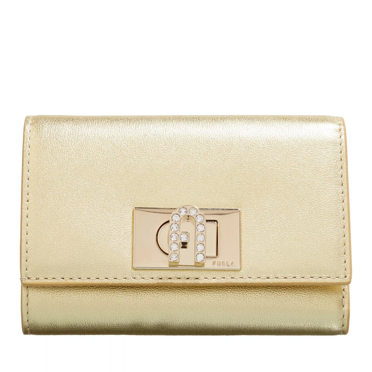 Furla Furla 1927 M Compact Wallet Color Gold | Tri-Fold Wallet