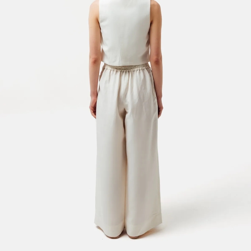 Helene Galwas Anzugshose Weite Hose KIMBERLY weiss(Image 3)