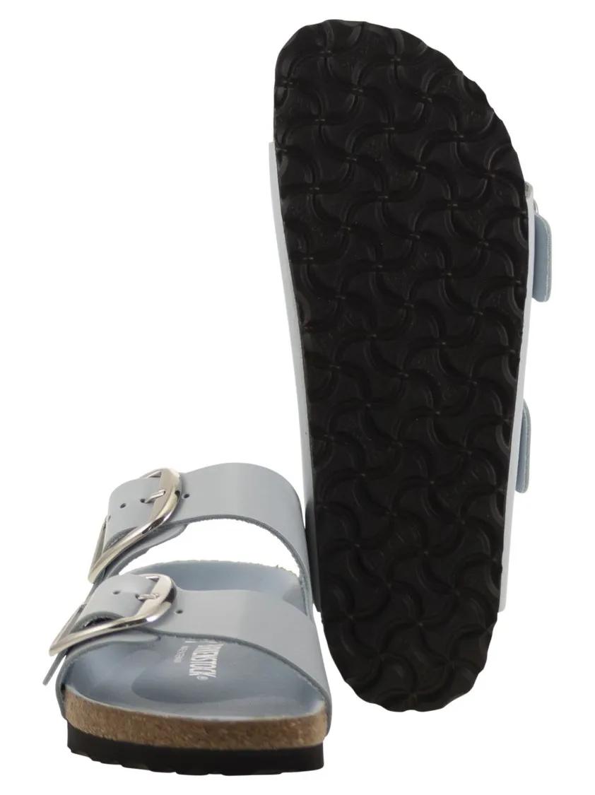 Thumbnail - Birkenstock Sandalen - Shine Blue Arizona Big Buckle Sandals - Gr. 38 (EU) - in Grau - für Damen