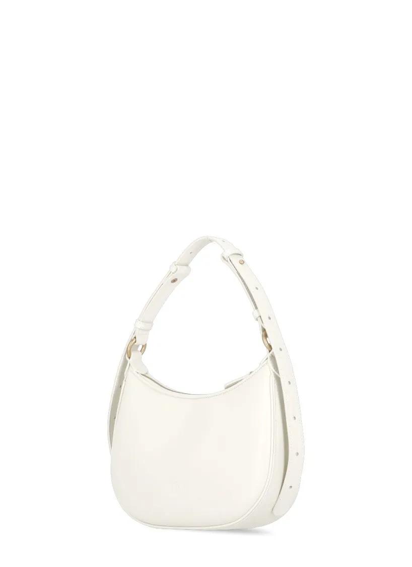 pinko Hobo bags White Mini Love Half Moon Bag in wit