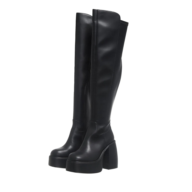 Buffalo Overknee-Boots Heart Stretch Boot Black