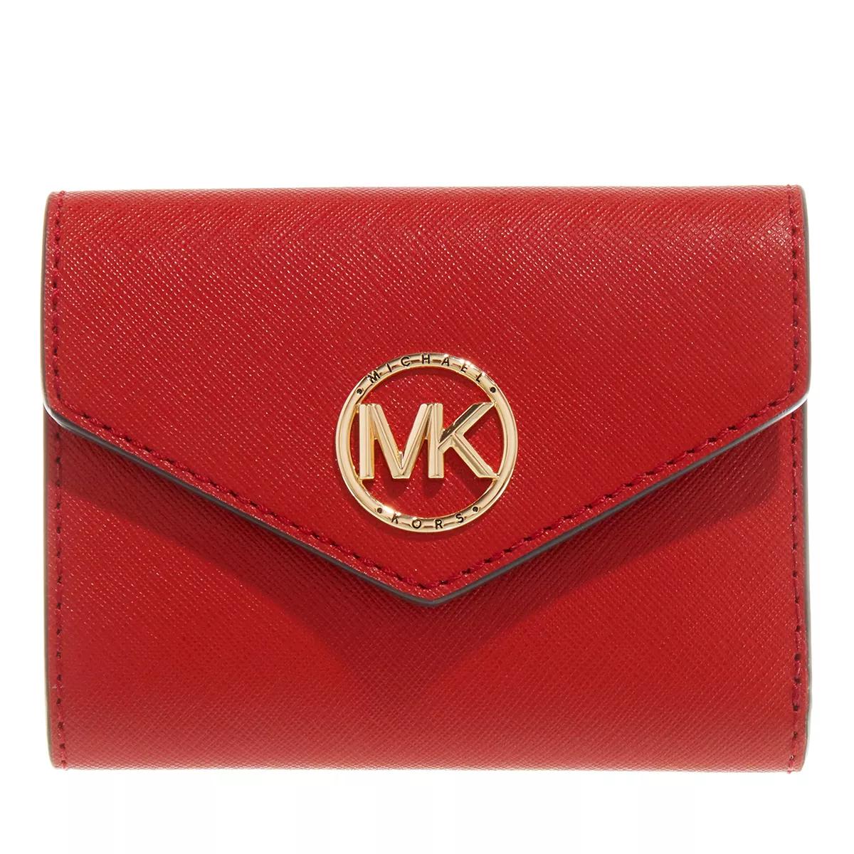 Michael Kors Greenwich Wallet Br Terracotta Tri Fold Wallet