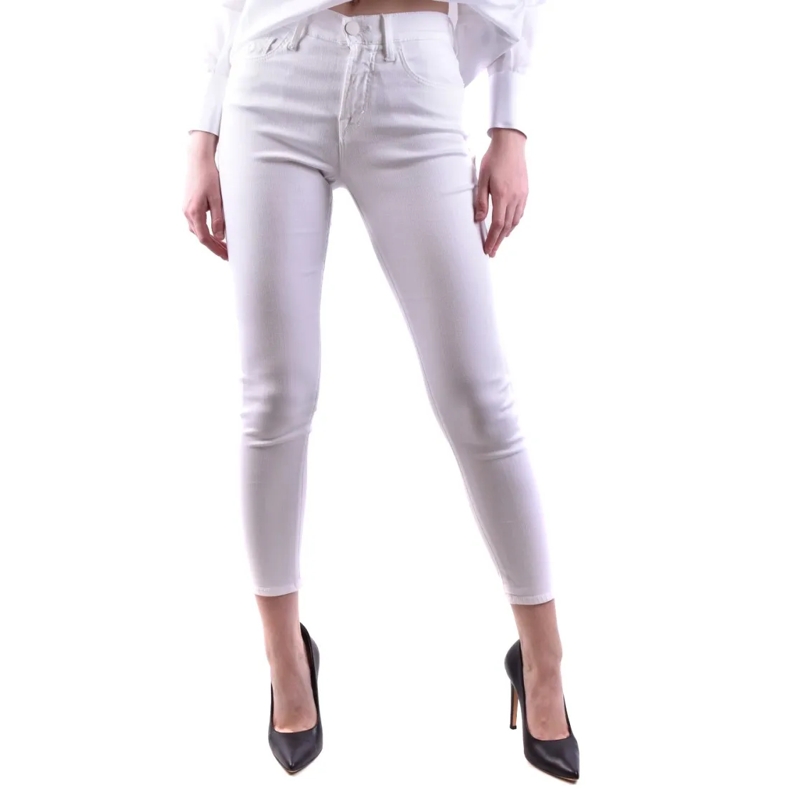 Jacob Cohen Jeans Slim-Fit Cropped Jeans With Classic Five-Pocket De White
