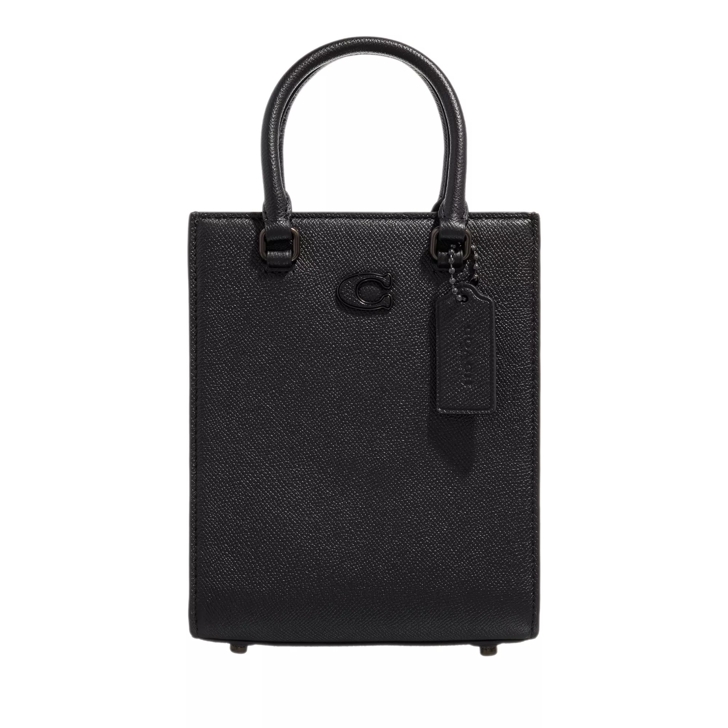 Coach Tote 16 In Crossgrain Leather Black Minitasche