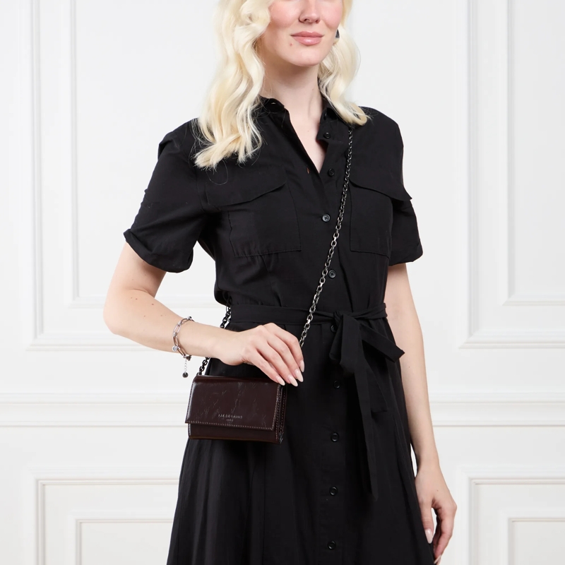 Liebeskind Berlin Wallet On A Chain Malia Wallet L Lack Distressed Burgundy(Image 2)