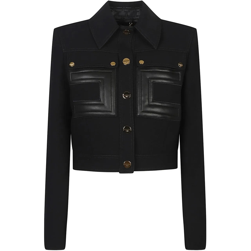 Elisabetta Franchi Übergangsjacke Jacket Black schwarz