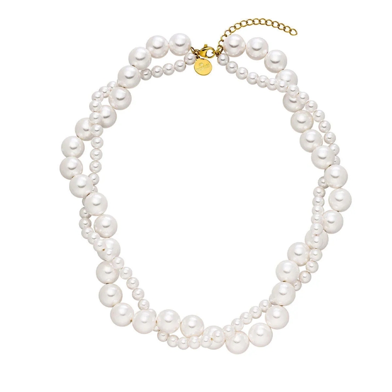 Purelei Mittellange Halskette Kette Pearl Elegance gold