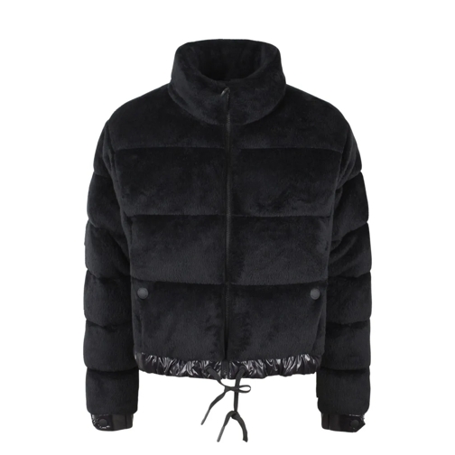 Moncler Ayse Polartec Velvet Fleece Bomber Jacket Black Veste de transition