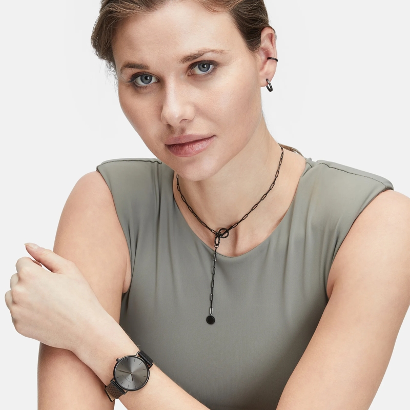 Liebeskind Berlin Quarzuhr Kunstleder Armbanduhr schwarz(Image 2)