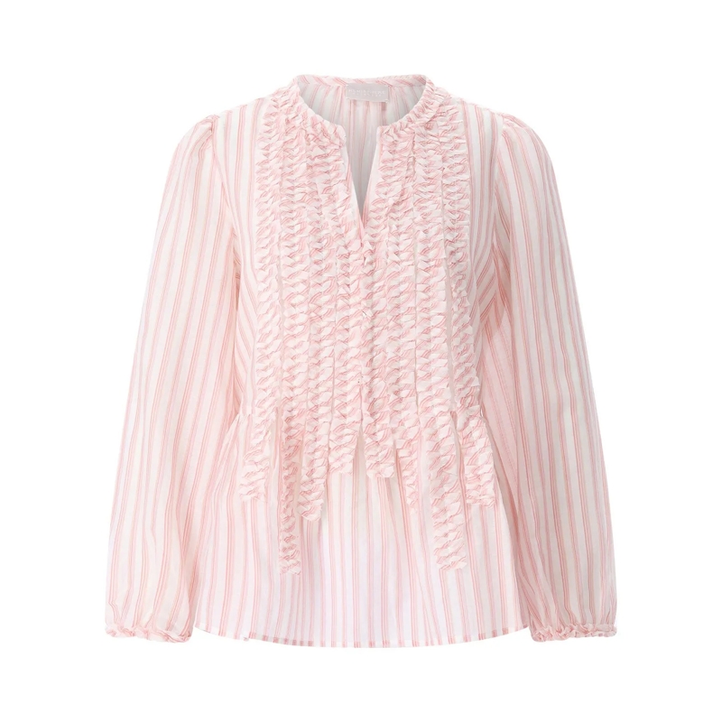 Hemisphere Bluse Gestreifte Bluse pink